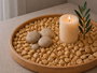 GIFTDECOR Bote Piedra 10-20 mm Métallisée Jaune 700g