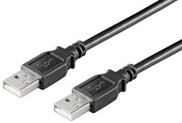MicroConnect Câble USB 2.0 Noir 0,1 m