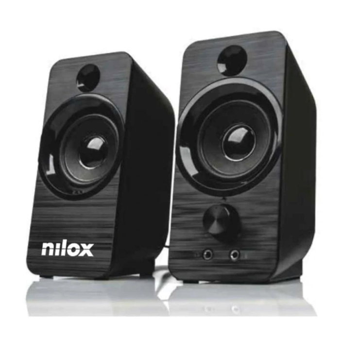 Nilox NXAPC02 Enceintes PC 2.0 6W USB Noires