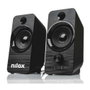 Nilox NXAPC02 Enceintes PC 2.0 6W USB Noires