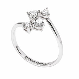 Chiara Ferragni Bague Silver Collection Taille 18 en Argent de loi