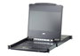 Aten CL6708MW - Commutateur KVM LCD 8 ports DVI Full HD, écran intégré 17,3", contrôle jusqu'à 64 PC