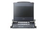 Aten CL6708MW - Commutateur KVM LCD 8 ports DVI Full HD, écran intégré 17,3", contrôle jusqu'à 64 PC