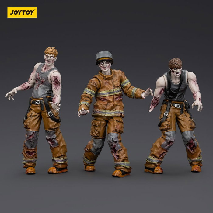 Zombie pack 3 figurines Dark Source Firefighters 8 cm Zombie pack 3 figurines Dark Source Firefighters 8 cm