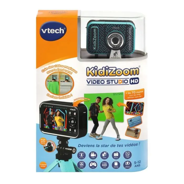 Vtech Kidizoom Video Studio HD Caméra Enfant Multifonction HD pour Créer des Vidéos avec Effets Spéciaux - Français Vtech Kidizoom Video Studio HD Caméra Enfant Multifonction HD pour Créer des Vidéos avec Effets Spéciaux - Français