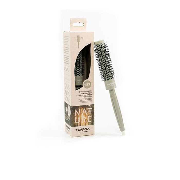 Termix - Brosse ronde professionnelle Nature Ø23mm - Pour lissage, boucles et ondulations - Redonne brillance et volume durable - Cepillo redondo Termix - Brosse ronde professionnelle Nature Ø23mm - Pour lissage, boucles et ondulations - Redonne brillance et volume durable - Cepillo redondo
