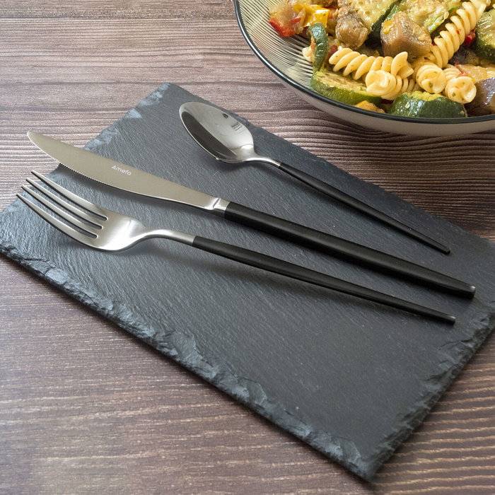 Petites cuillères Amefa Soprano Noir Métal Café 12 Unités