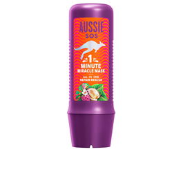 Aussie Masque SOS 1 Minute Miracle Repair Rescue 250 ml - Cheveux secs et abîmés