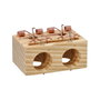 WOLFPACK LINEA PROFESIONAL Piège en bois pour souris à 2 trous Ø 28 mm