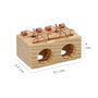 WOLFPACK LINEA PROFESIONAL Piège en bois pour souris à 2 trous Ø 28 mm