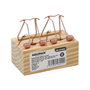 WOLFPACK LINEA PROFESIONAL Piège en bois pour souris à 2 trous Ø 28 mm