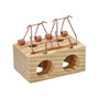 WOLFPACK LINEA PROFESIONAL Piège en bois pour souris à 2 trous Ø 28 mm