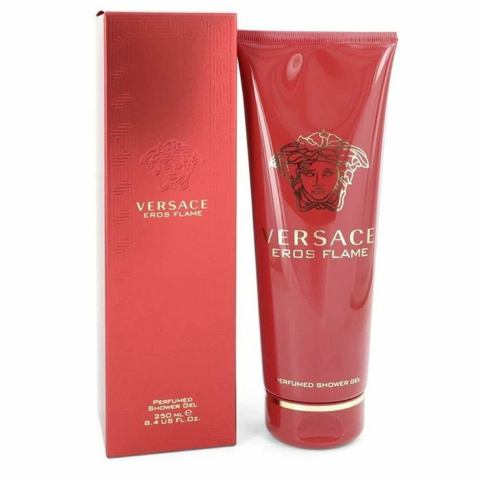 Versace Eros Flame Gel Douche 250 mL pour Homme - Parfum Boisé et Épicé - Nettoie et Parfume la Peau Versace Eros Flame Gel Douche 250 mL pour Homme - Parfum Boisé et Épicé - Nettoie et Parfume la Peau