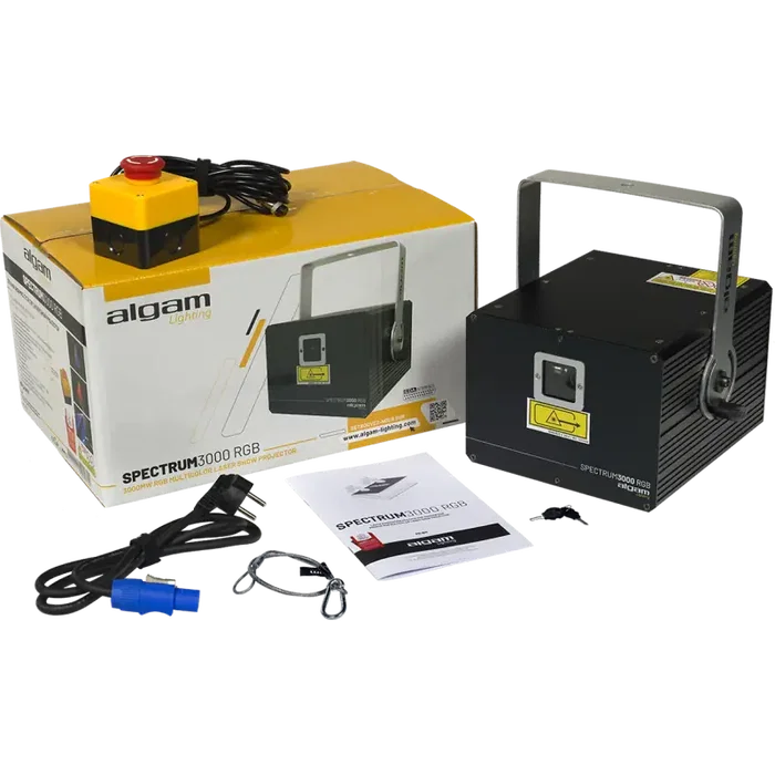 ALGAMLIGHT Spectrum 3000 RGB - Laser RGB 3000mW pour DJ et événements