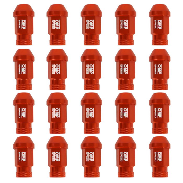 Omp Speed Jeu De 20 Écrous En Aluminium M12x1.25 Clé De 19 Longueur 40 mm Couleur Orange OMPS09911210 Omp Speed Jeu De 20 Écrous En Aluminium M12x1.25 Clé De 19 Longueur 40 mm Couleur Orange OMPS09911210