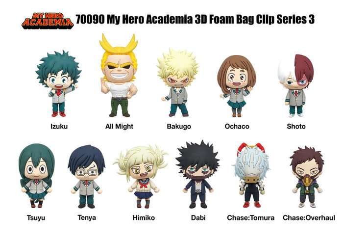 Monogram Int. My Hero Academia Présentoir Porte-clés Sac à Dos 3D Series 3 (24)