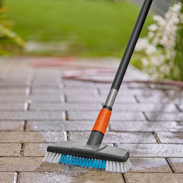 Gardena Manche de nettoyage conducteur d'eau CleanSystem 150 cm avec régulateur de savon et blocage de débit
