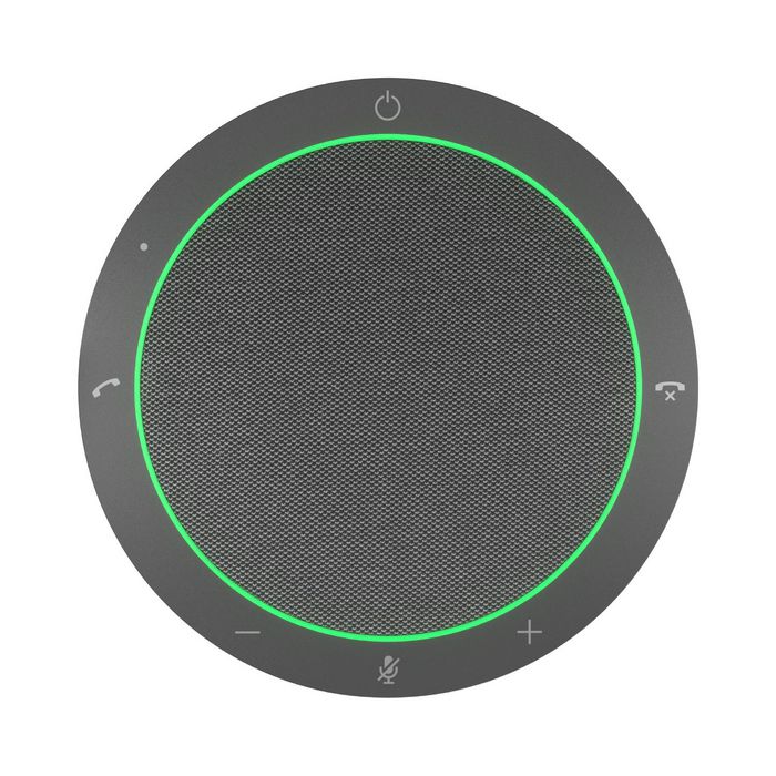 Jabra Speak2 40 UC - Conférencier portable USB avec audio full duplex, 4 micros à annulation de bruit, certifié Teams/Zoom/Meet, IP64, gris foncé
