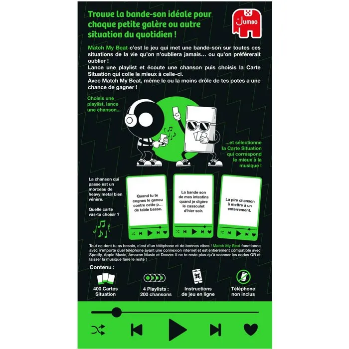 Jumbo Match My Beat - Jeu d'ambiance musical