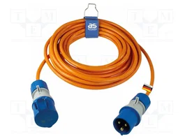 AS SCHWABE Rallonge réseau PowerLight H07BQ-F 3G2,5mm² 10m orange
