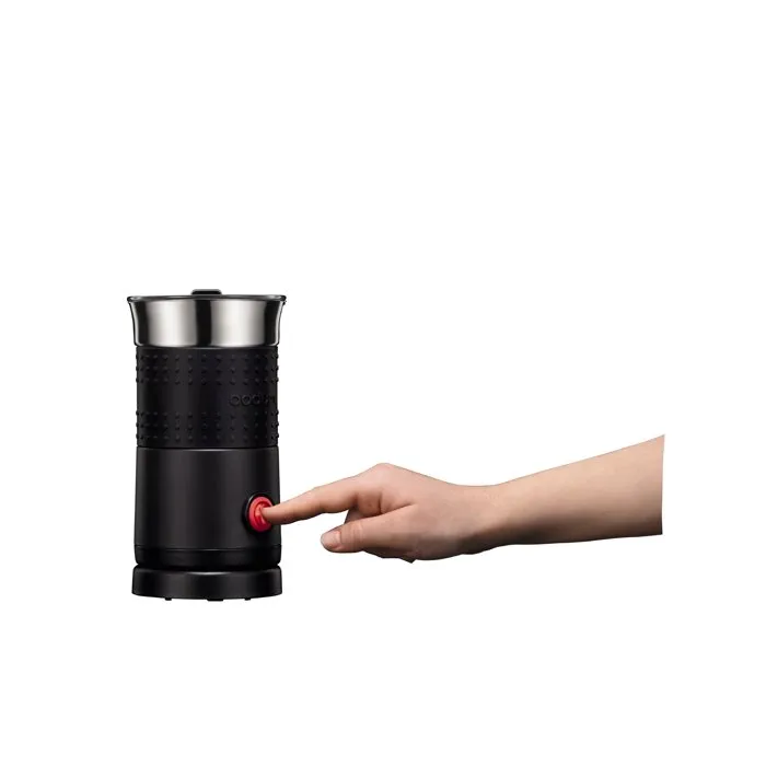 Bodum Mousseur à lait chauffant électrique Bistro - 500 W - Capacité 0,3 L - Noir - Pour cappuccino et latte macchiato