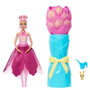 Mattel Barbie Petal Pop Tulipán, Poupée Barbie Robe Rose avec Accessoires Fleurs, Dimensions 32x12x12 cm, pour Enfants dès 3 ans