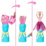 Mattel Barbie Petal Pop Tulipán, Poupée Barbie Robe Rose avec Accessoires Fleurs, Dimensions 32x12x12 cm, pour Enfants dès 3 ans