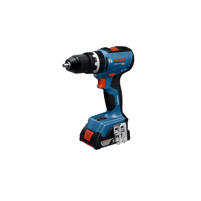Bosch Professional Perceuse-Visseuse à Percussion GSB 18V-65 18V avec 2 Batteries ProCORE18V 4,0Ah L et Chargeur - Capacité de perçage Bois 35 mm, Métal 10 mm