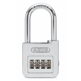 Abus 160/50HB50 Cadenas à combinaison chromé avec haute anse
