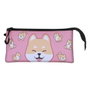 Karactermania Estuche Oh My Pop! Shiba - Trousse triple à crayons avec 3 compartiments, fermeture zippée, dimensions 23 x 8 x 11 cm, multicolor