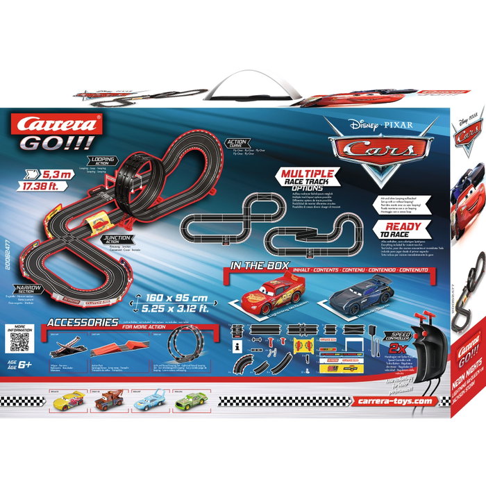 CARRERA Circuit de course Disney Pixar Cars Neon Nights Rayo & Storm