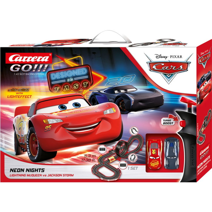 CARRERA Circuit de course Disney Pixar Cars Neon Nights Rayo & Storm
