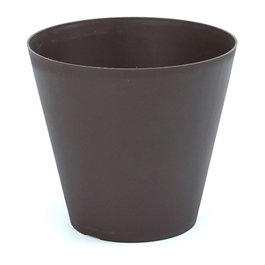 Plastiken Tes Pot de fleurs en forme de cône couleur bronze Ø 26 x 23 cm 9,5 L