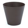 Plastiken Tes Pot de fleurs en forme de cône couleur bronze Ø 26 x 23 cm 9,5 L