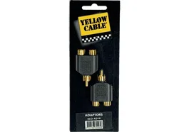 YELLOWCAB Adaptateur RCA mâle vers 2 RCA femelle