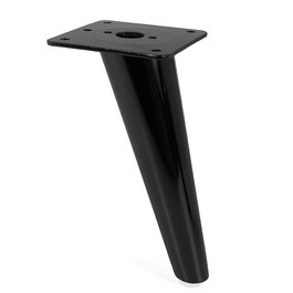 Q&Q Patas métalliques modèle Cov H180 - Noir mat finition nickel mat