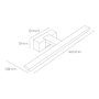 Edm Lampe murale LED 12W 1270lm 4000K lumière du jour 60x12,8x5,10cm IP44 non dimmable