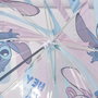 Poe Burbuja Stitch - Parapluie manuel avec poignée en bulle pour enfant, motif Stitch (Disney) - Bleu
