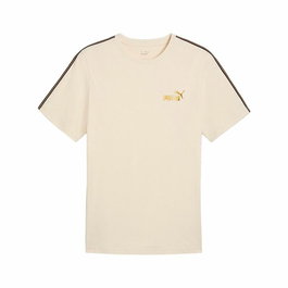 T-shirt à manches courtes homme Puma Ess Tape Minimal Gold Beige