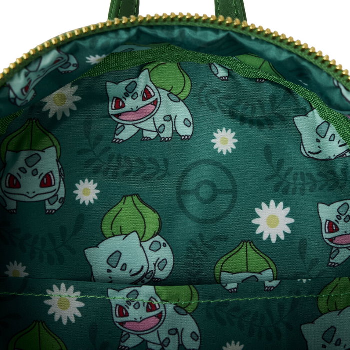 Loungefly Sac à dos Bulbasaur Pokemon - 26 cm - Dimensions: 22.86 x 11.43 x Paper 26.67 cm