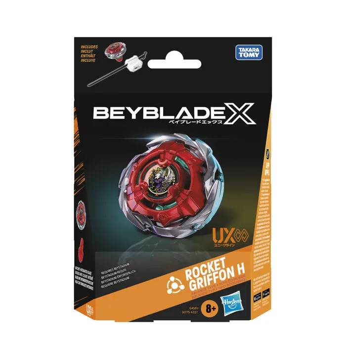 Beyblade X Starter Pack Rocket Griffon H UX Infinity avec lanceur