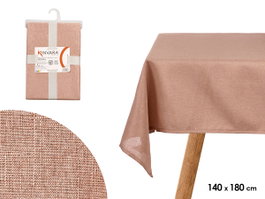 Kinvara Nappe poliester 140x180 cm Rose pâle (Set de 12)