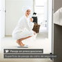 Beurer GS-120 KOMPAKT Pèse-personne numérique compact à plateau en verre effet miroir avec écran LCD et démarrage rapide