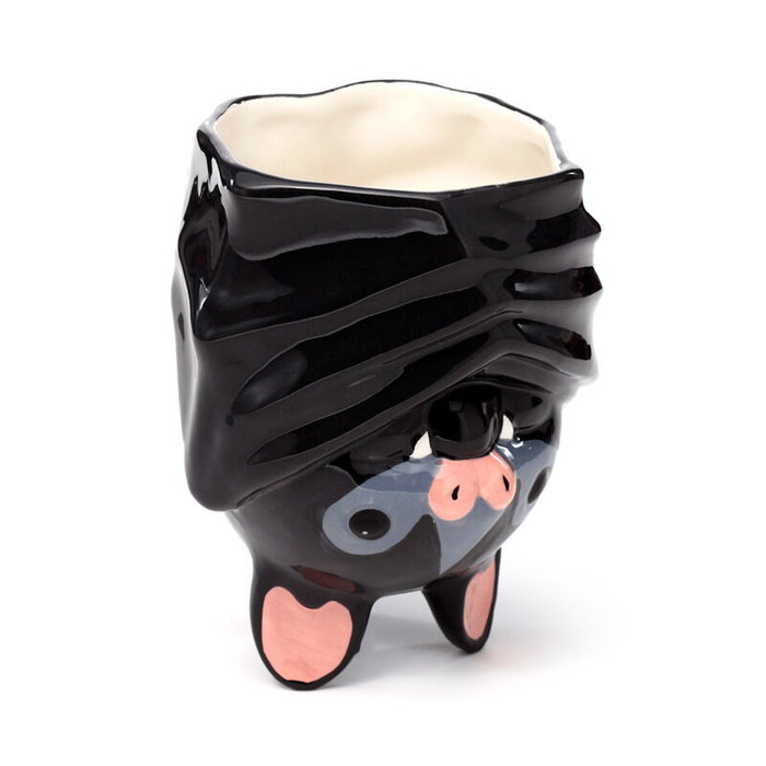 PUCKATOR Tasse 3D motif chauve-souris en céramique - Non adaptée au lave-vaisselle ou au micro-ondes