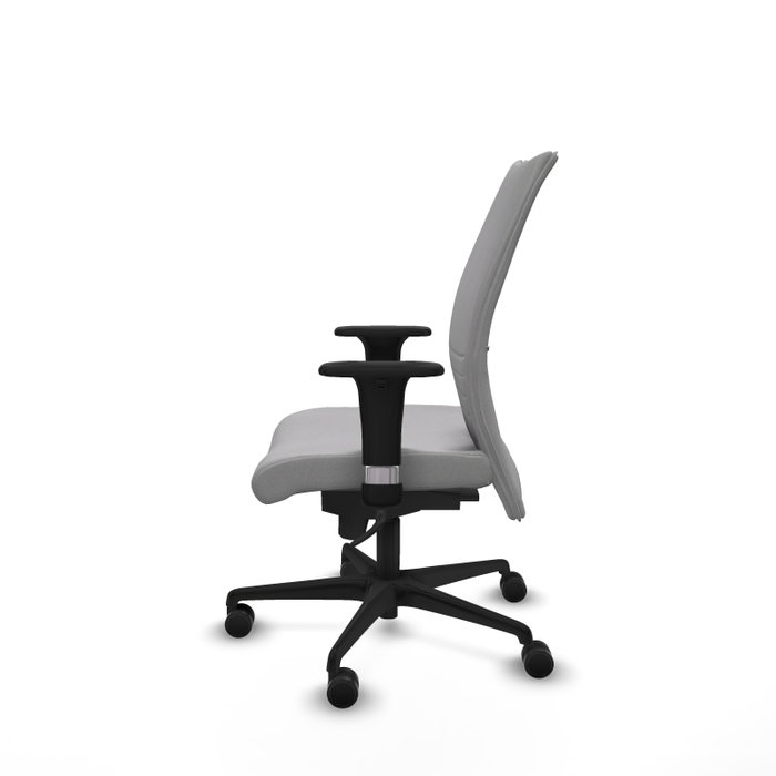 Piqueras Y Crespo Albacete Confidente - Chaise de bureau gris clair avec mécanisme synchrone
