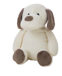 Creaciones Llopis - Peluche chien blanc Kai 35 cm - Jouet en polyester pour bébé dès la naissance