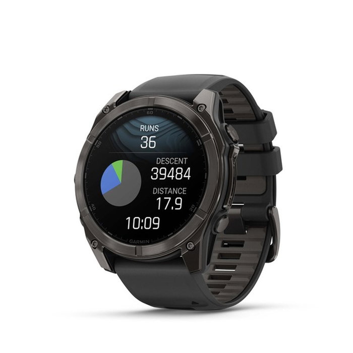 Garmin fenix 8 Sapphire Smartwatch, Modèle 010-02905-21, Noir L