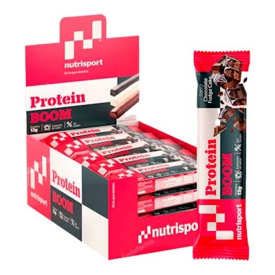 Nutrisport Protein Boom - Barre protéinée Chocolate Fudge Cake 24 unités - 13g de protéines par barre, Vitamine B6 et Magnésium - Snack énergétique post-entraînement Nutrisport Protein Boom - Barre protéinée Chocolate Fudge Cake 24 unités - 13g de protéines par barre, Vitamine B6 et Magnésium - Snack énergétique post-entraînement