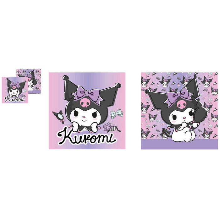SANRIO Coussin Hello Kitty & Kuromi 38x38 cm en velours