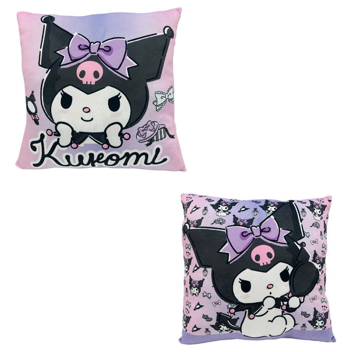 SANRIO Coussin Hello Kitty & Kuromi 38x38 cm en velours